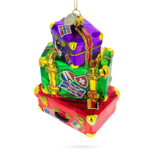a stack of colorful boxes