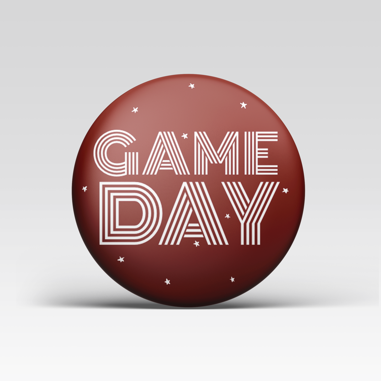 Game Day Button - Maroon