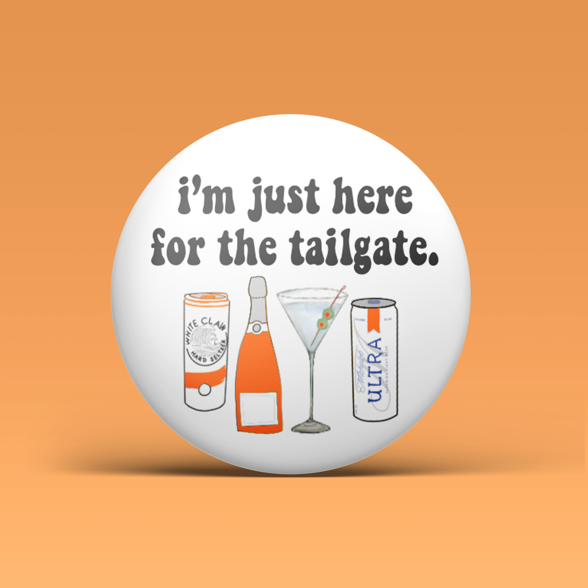 a white round object with text on it