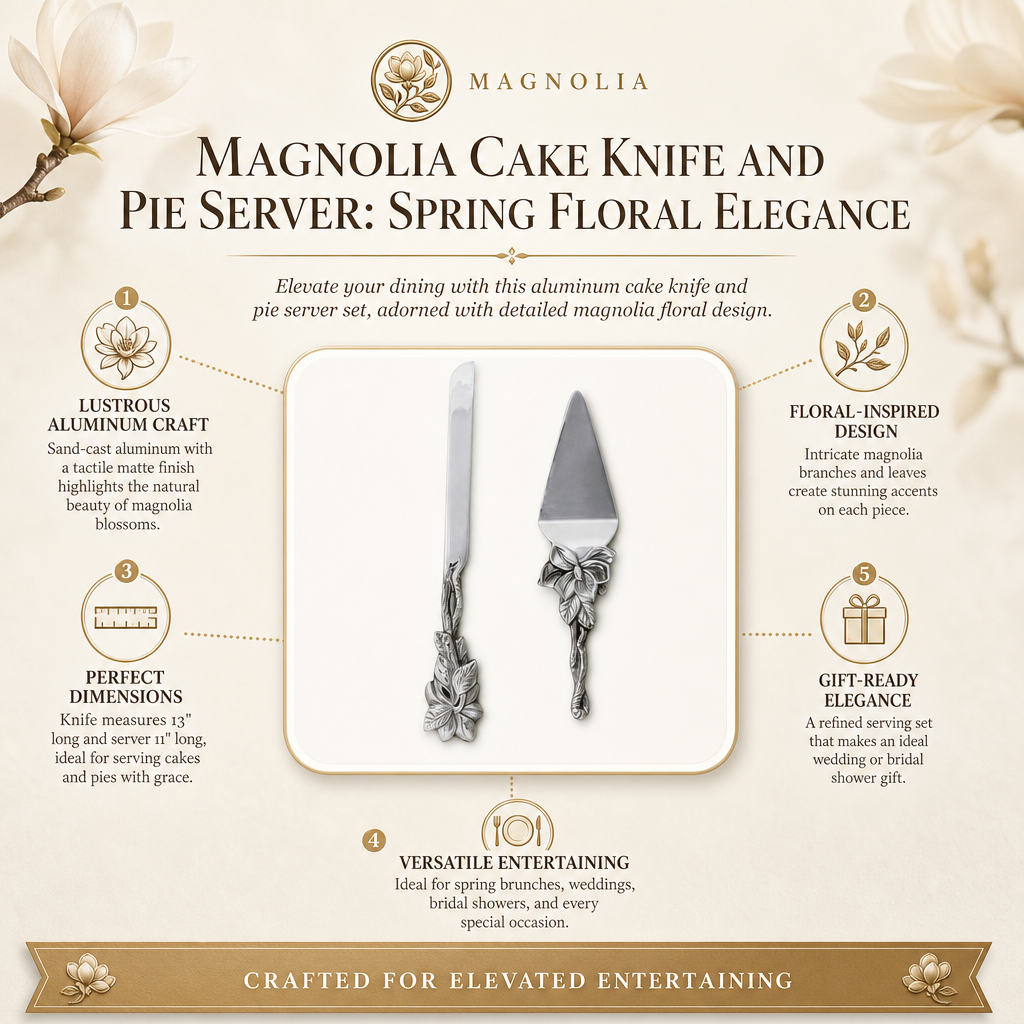 Magnolia Cake Knife and Pie Server