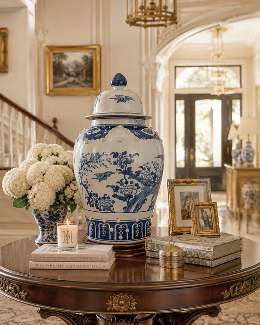 a vase of flowers and a vase of flowers on a table