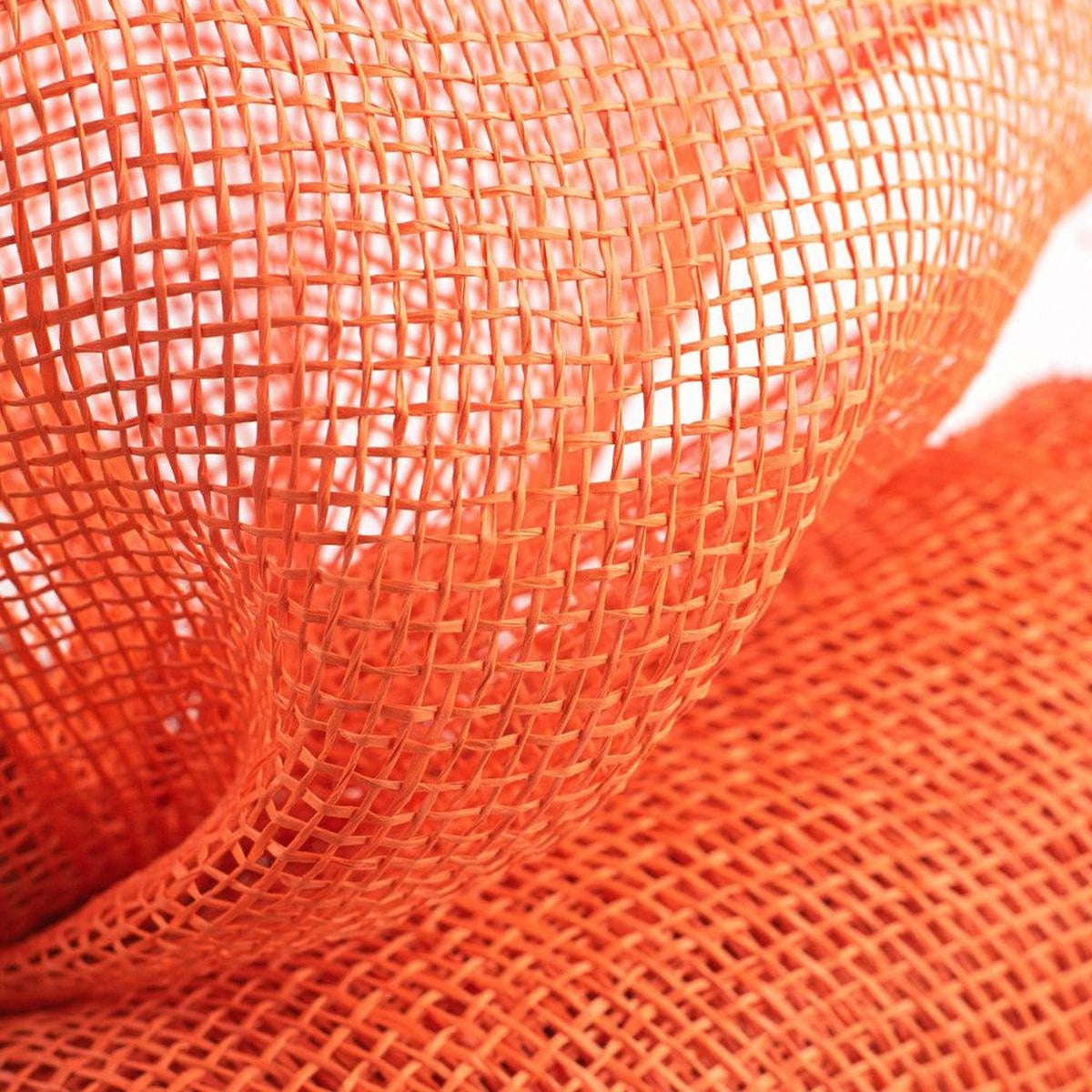 10" Poly Burlap Mesh Ribbon: Orange