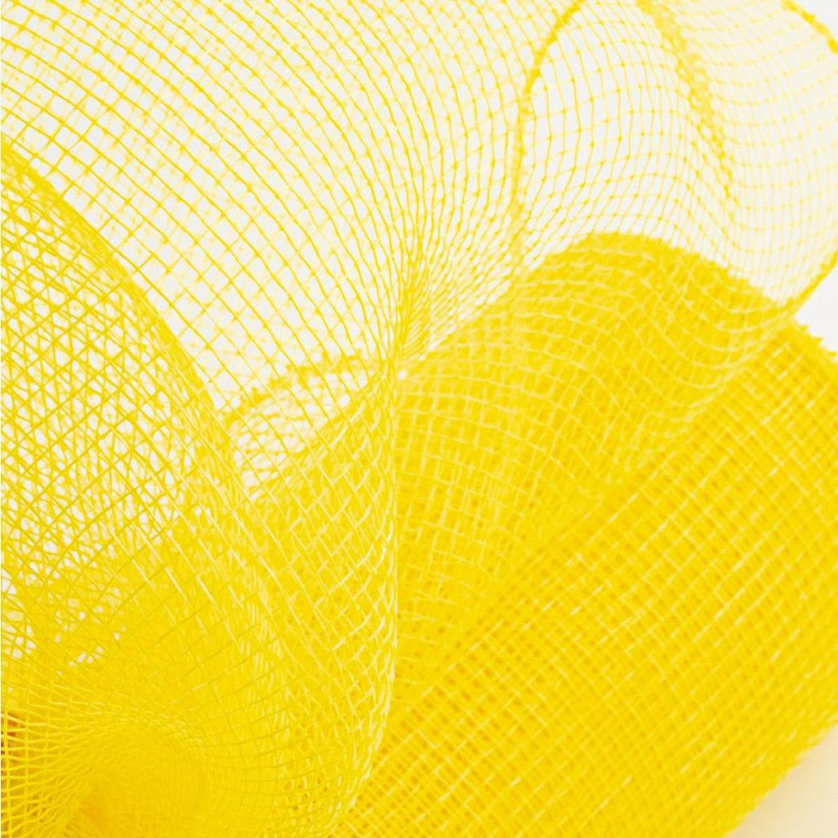 10" Yellow Poly Deco Mesh Ribbon (10 Yards)