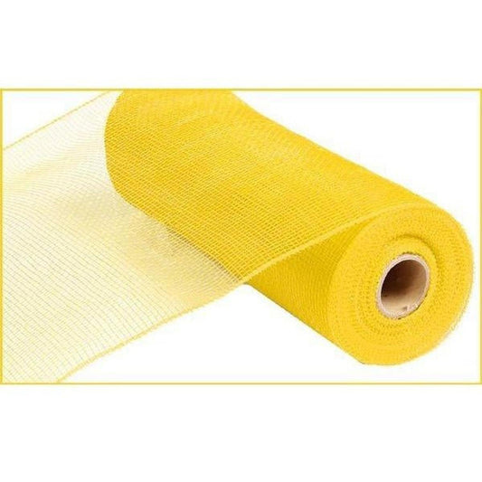 10" Yellow Poly Deco Mesh Ribbon (10 Yards)