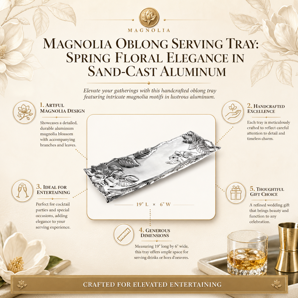 Magnolia Oblong Serving Tray