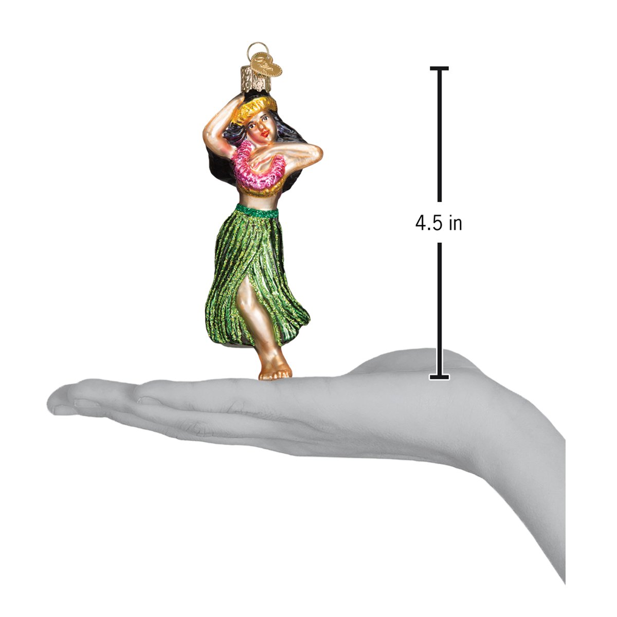 a hand holding a christmas ornament