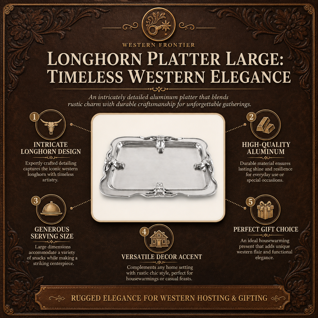 Longhorn Platter Large