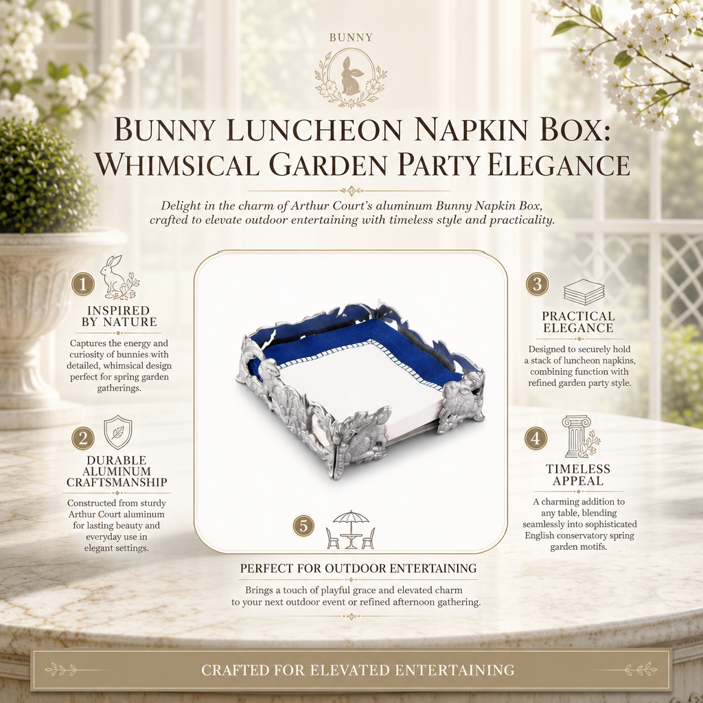 Bunny Luncheon Napkin Box