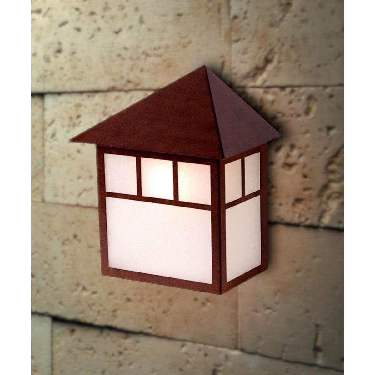10"H Artisan 1-Light Architectural Bronze Pocket Outdoor Wall Light