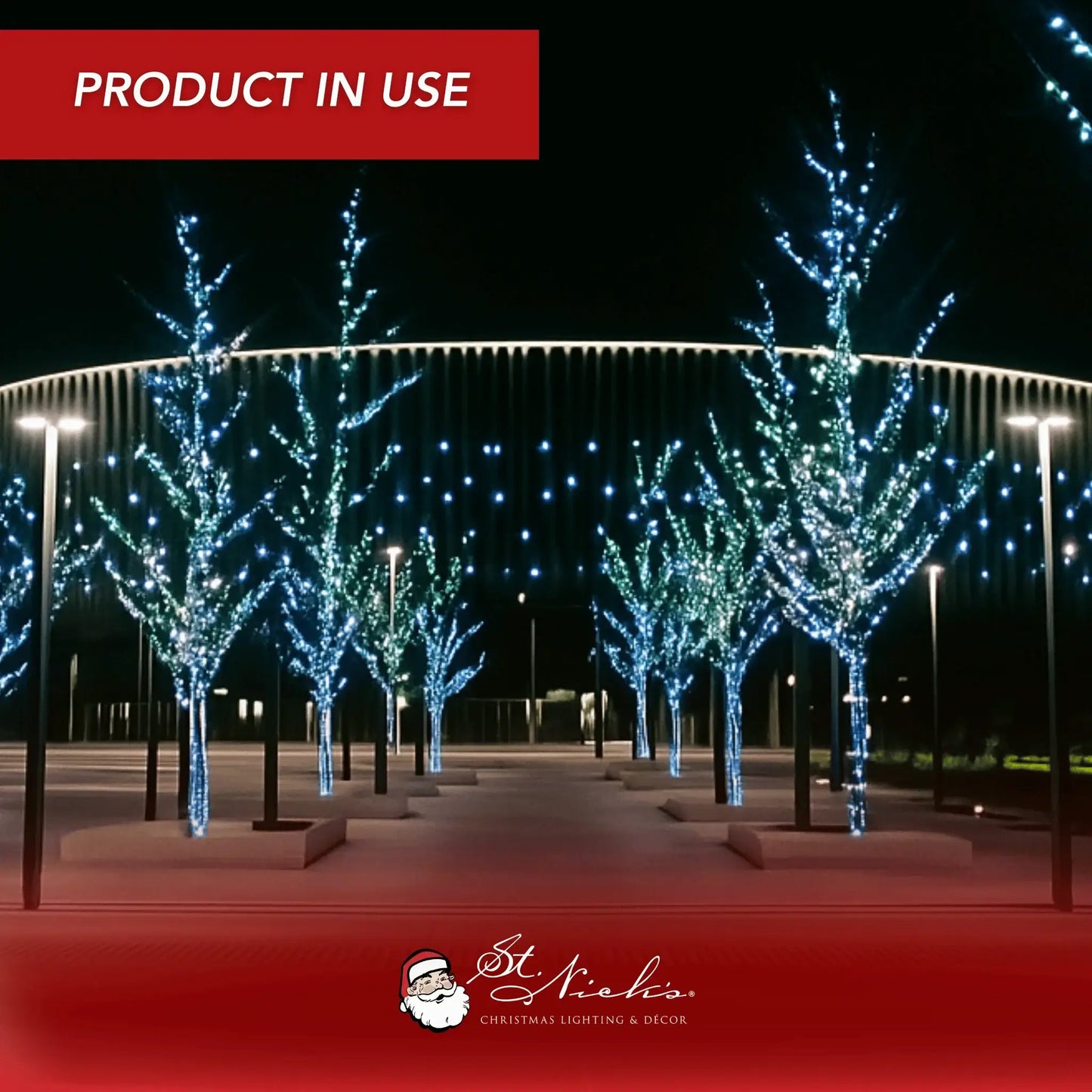 LED Mini Lights 5MM Blue/Cool White Twinkle - 6" Spacing