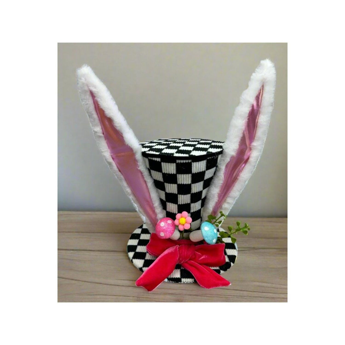 12" Bunny Ear Top Hat: Checker