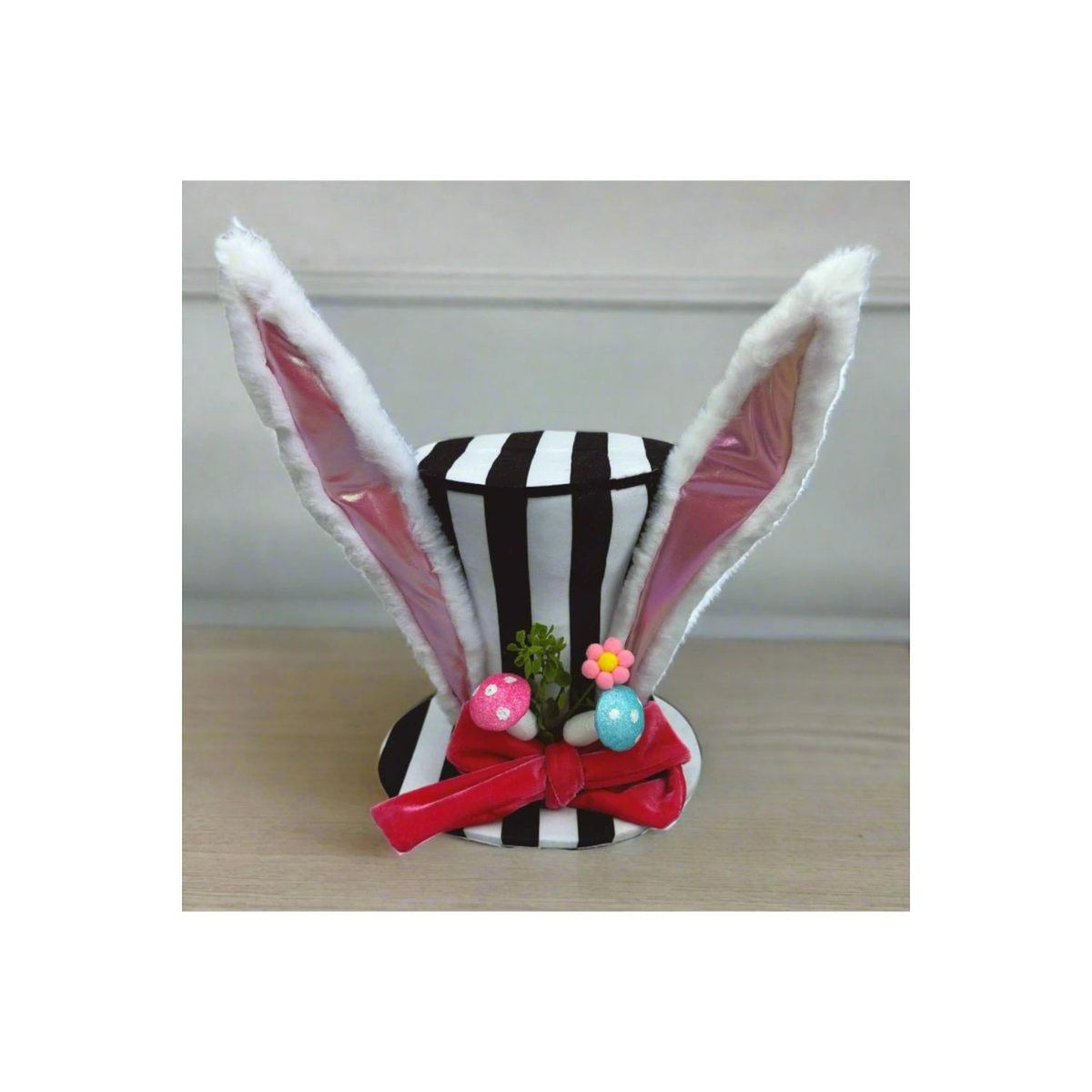 12" Bunny Ear Top Hat: Stripes