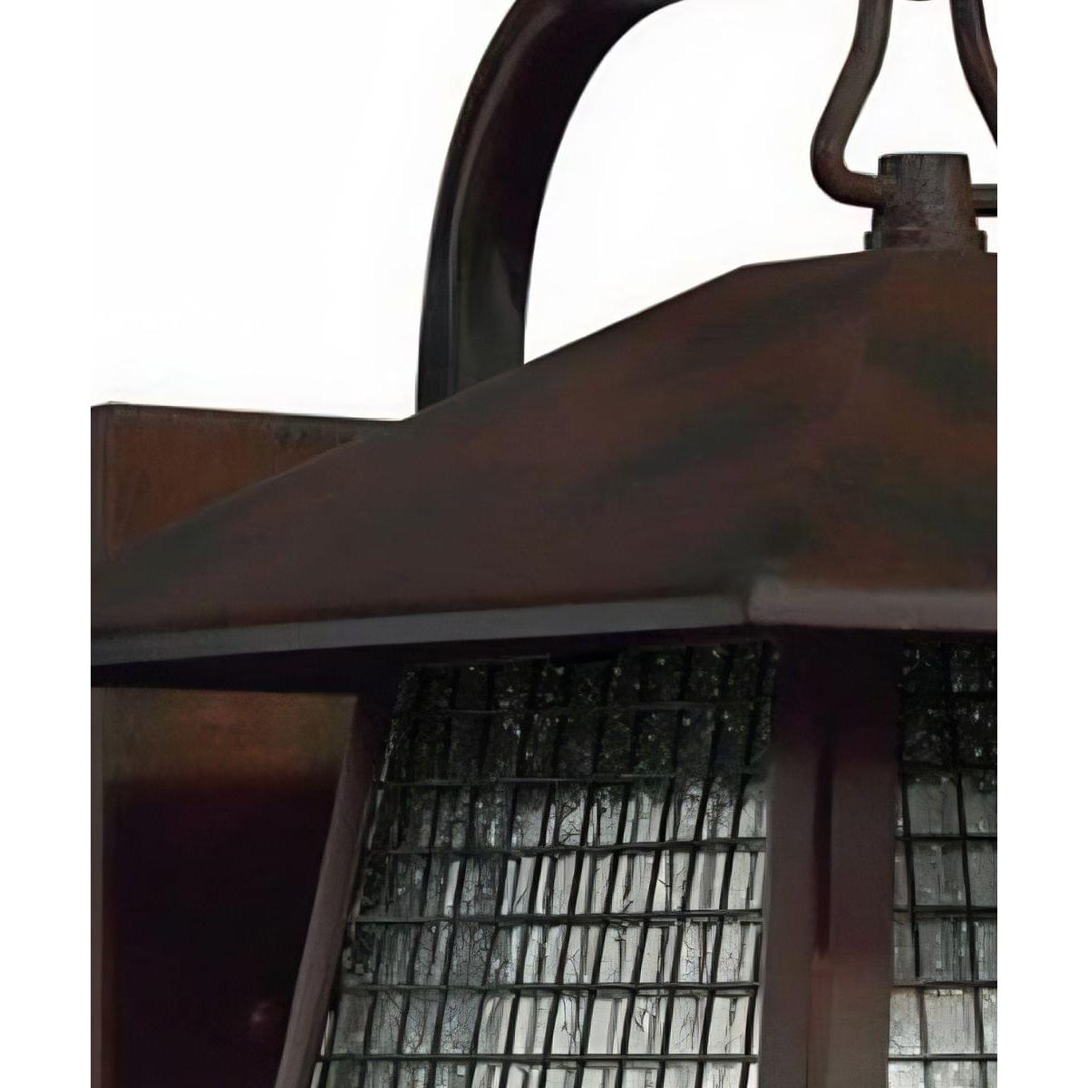 12" High, 1-Light Valiant Bronze Finish with Clear Seedy Glass Outdoor Wall Lantern