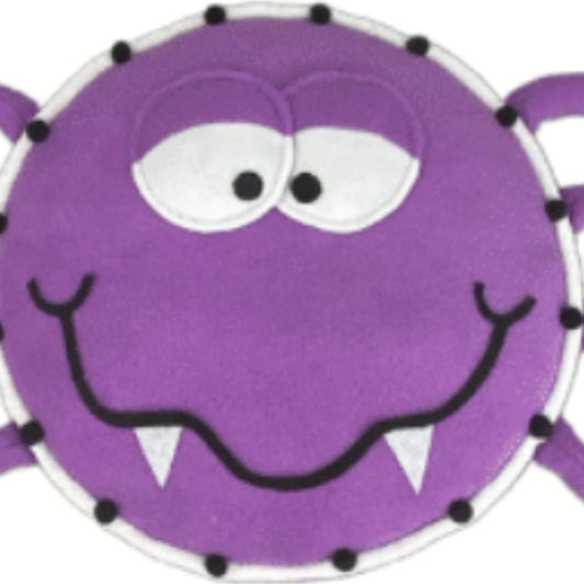 12" Plush Spider Wreath Accent: Purple