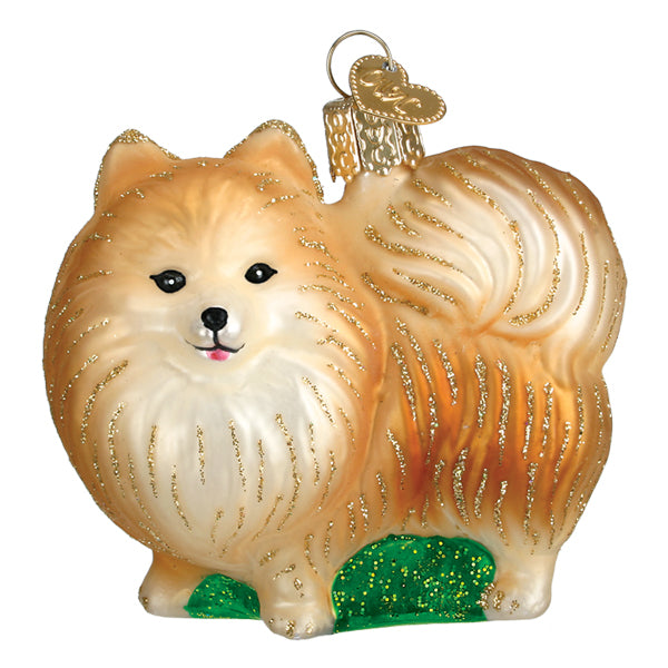 a dog shaped christmas ornament