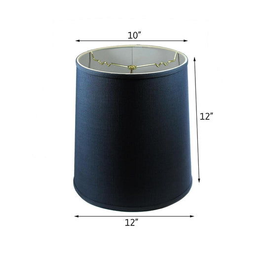 12"W x 12"H Drum Lamp Shade Textured Slate Navy Blue
