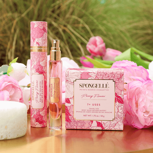 Peony Flower Eau de Toilette & Travel Spongette