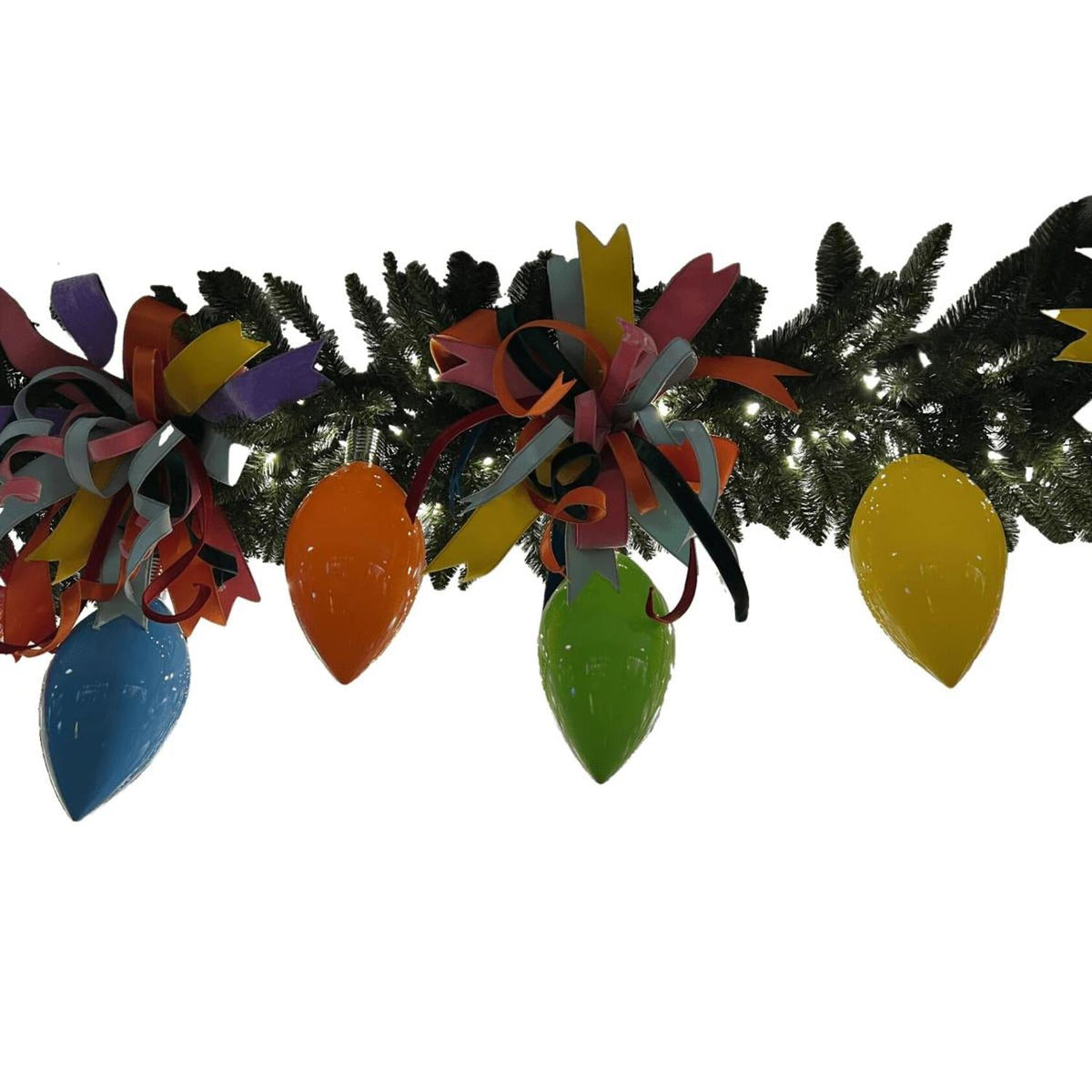 15" Enamel C9 Bulb Ornament: Orange