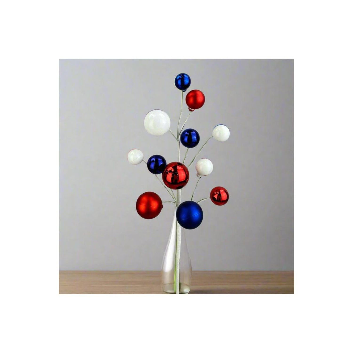 16" Ornament Ball Pick: Red, White, Blue