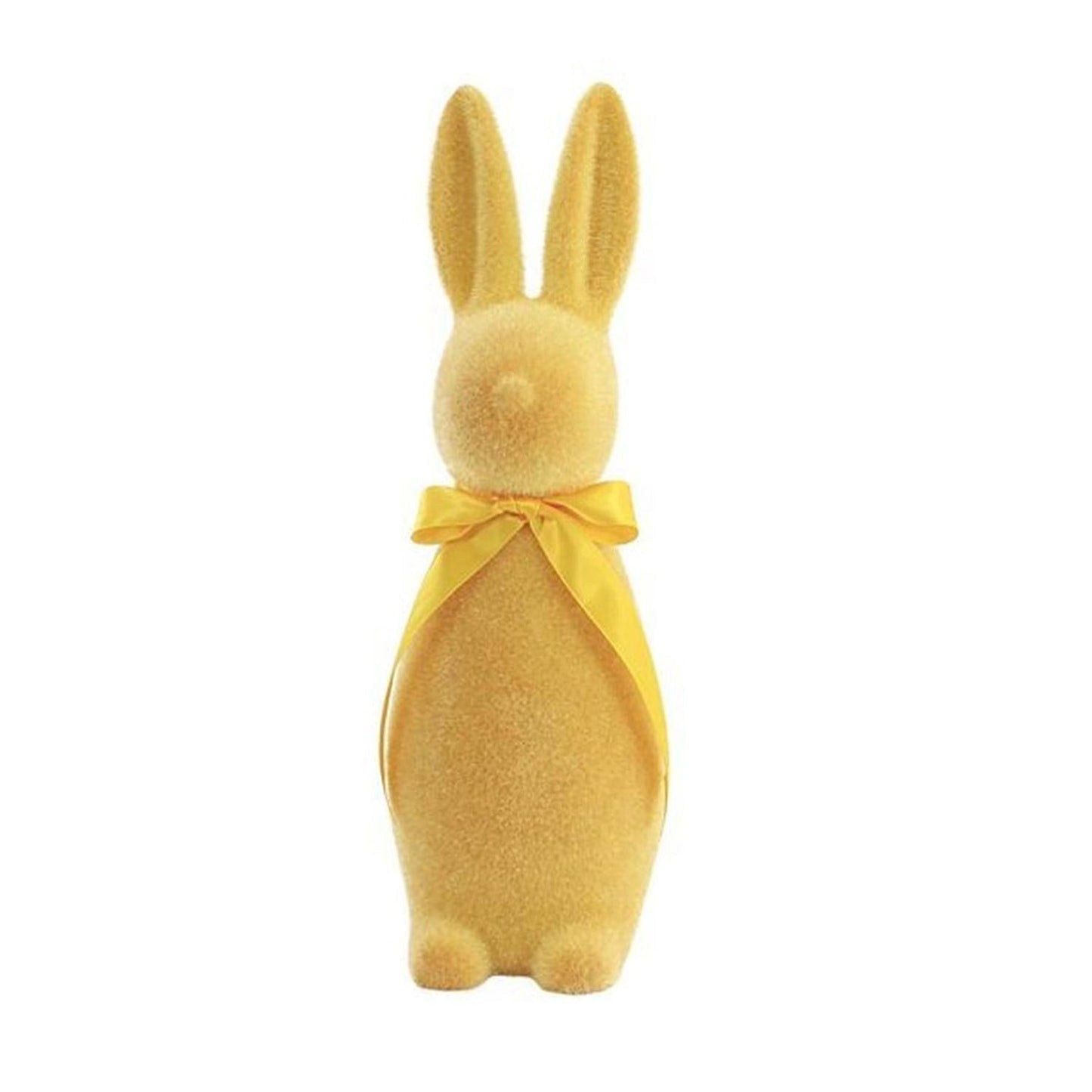 16" Flocked Button Nose Bunny (WH0134)