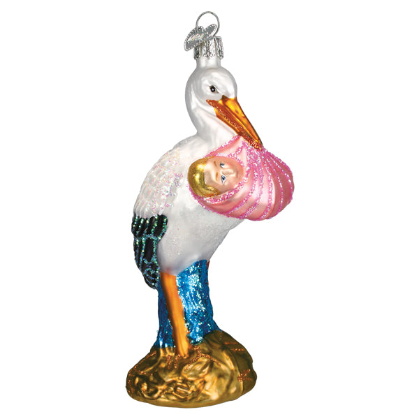 a christmas ornament with a baby