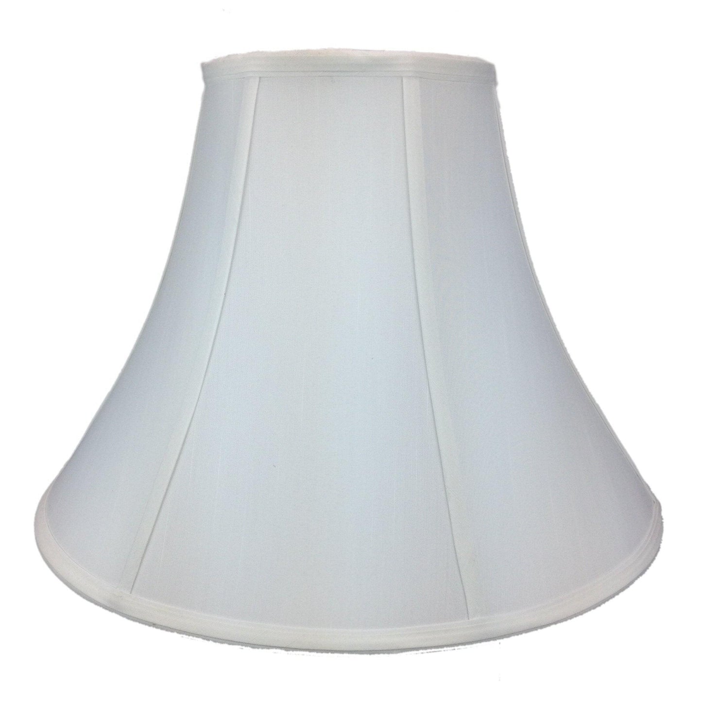 17"W x 13"H White Bell Shantung Shade