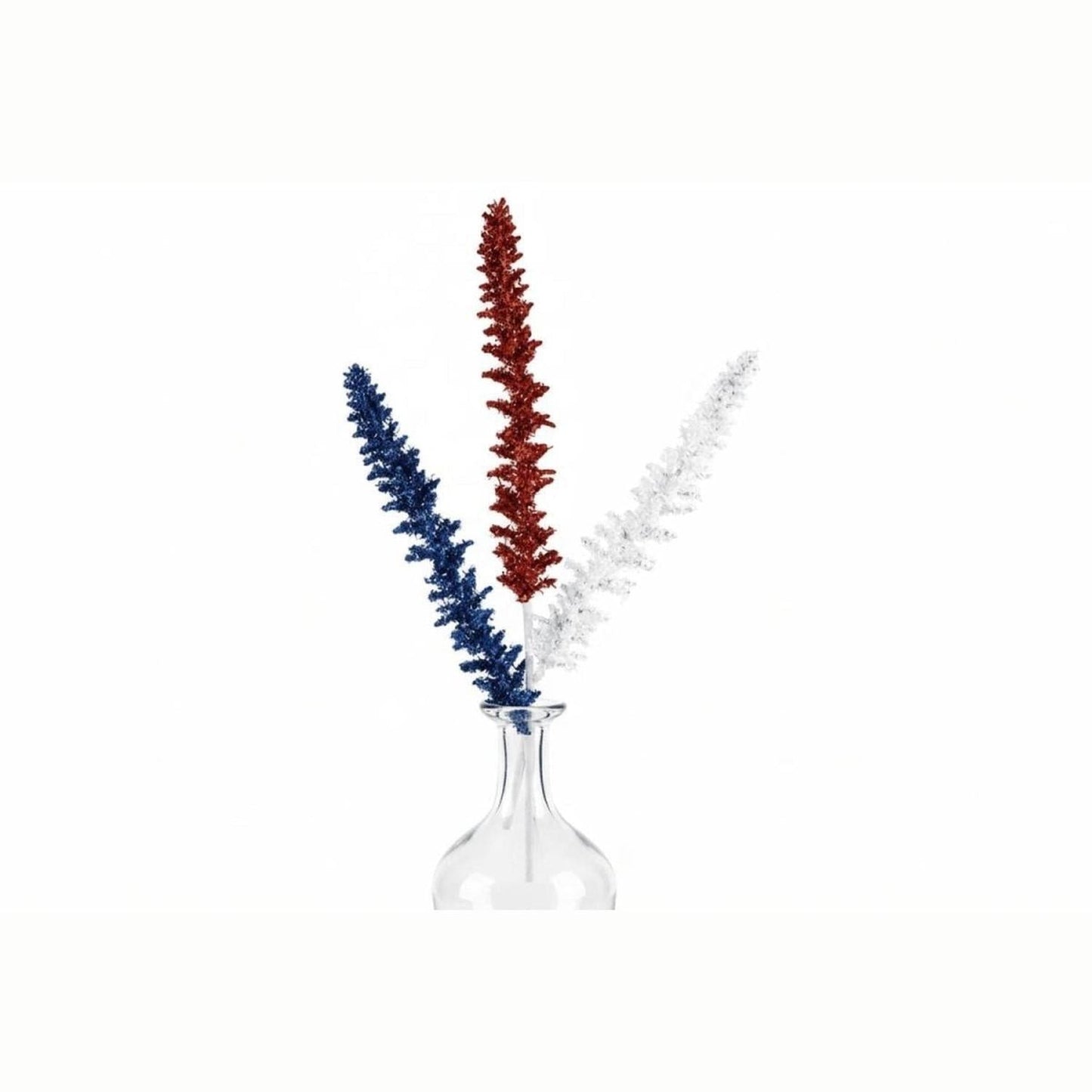 18" Patriotic V Cut Foil Glitter Spike Spray