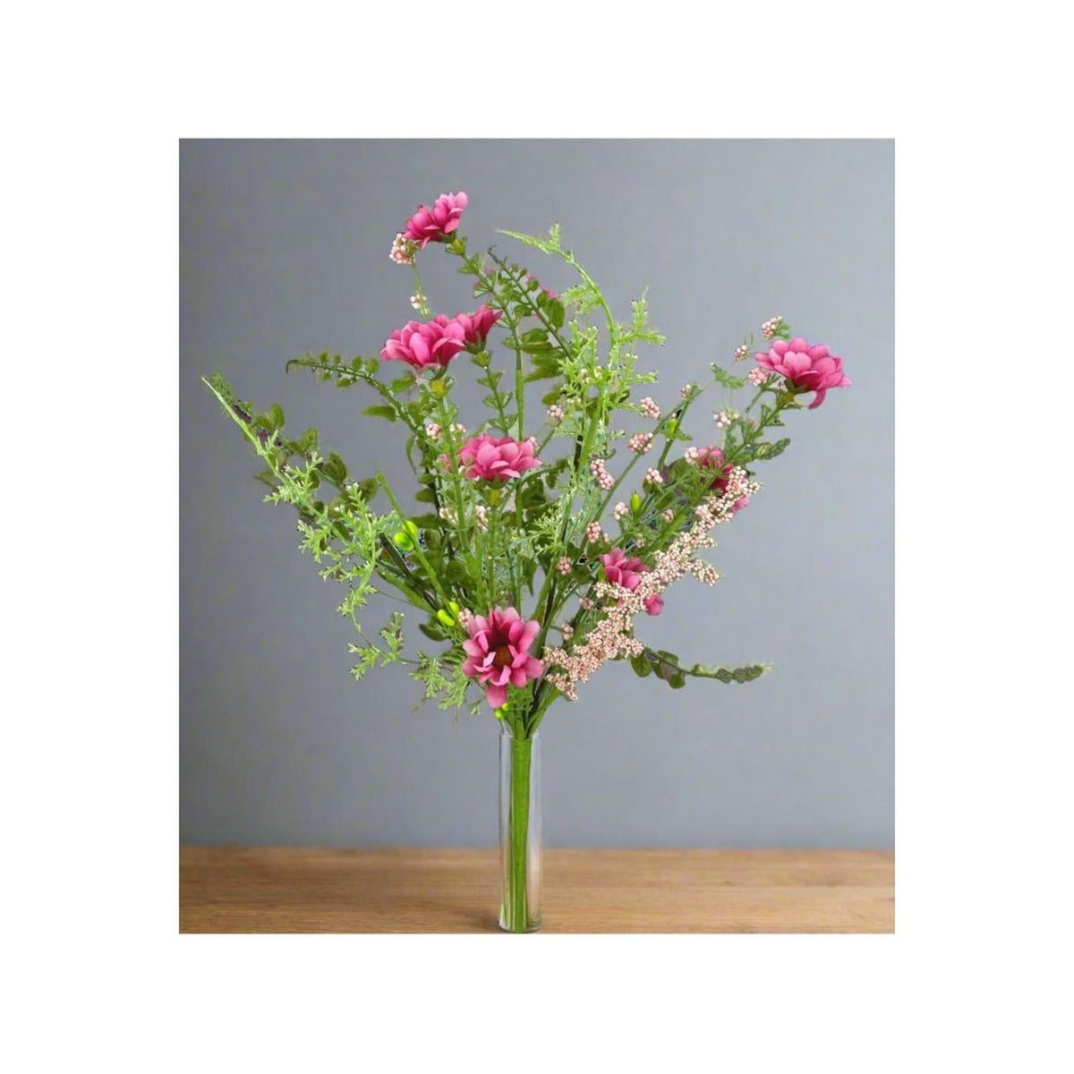 18" Wild Flower Filler Pick: Pink