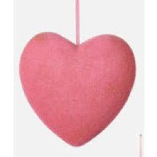 a pink heart from a string