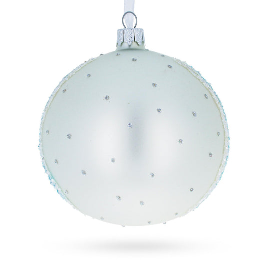 1890 'Branches with Almond Blossom' by Vincent Van Gogh Glass Ball Christmas Ornament 4 Inches
