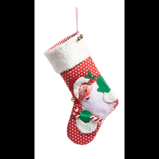 19" Retro Christmas Stocking - SNOWMAN