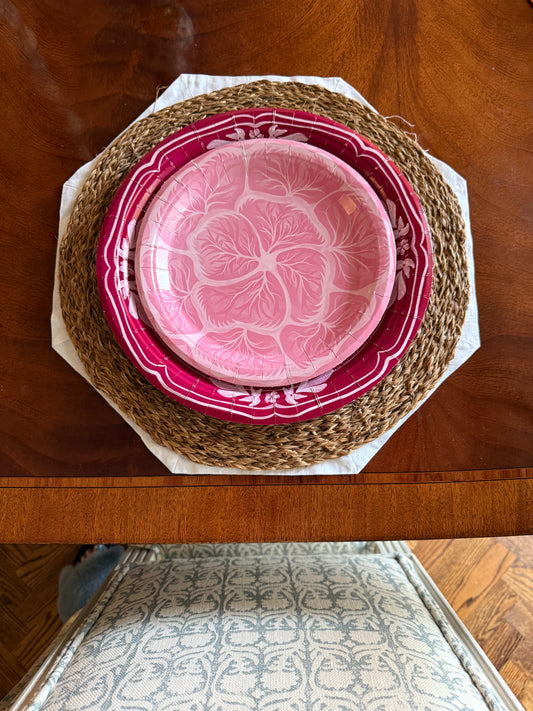 Chateau Rose Cabbage Dessert Paper Plate - 8 pack