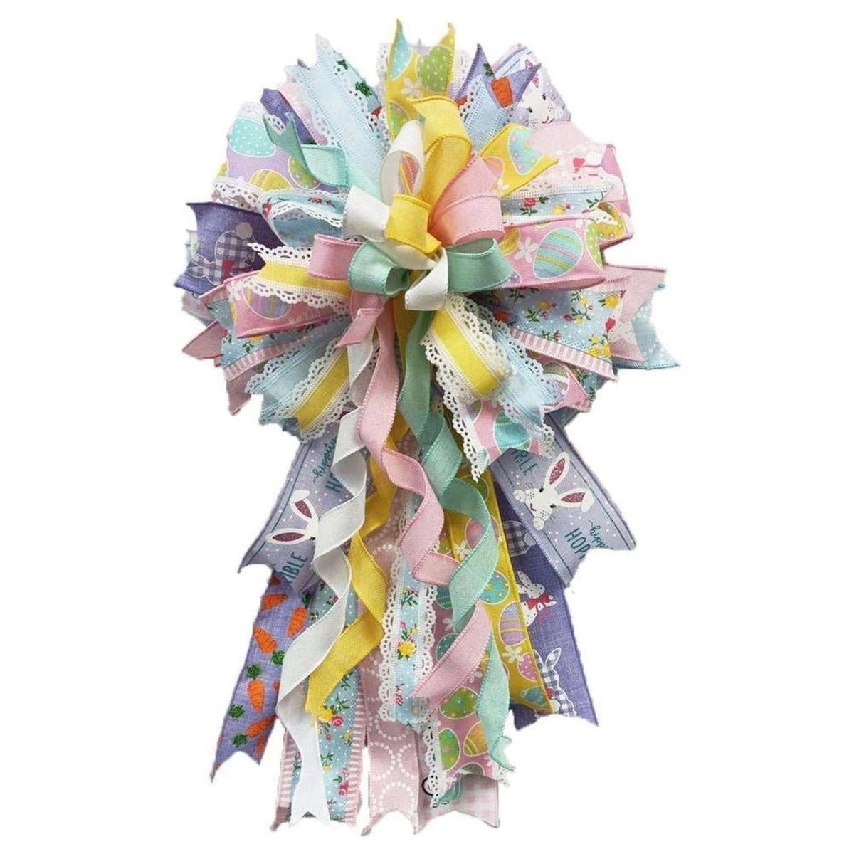 1.5" Check Plaid Easter Egg Ribbon: Light Pink (10 Yards)