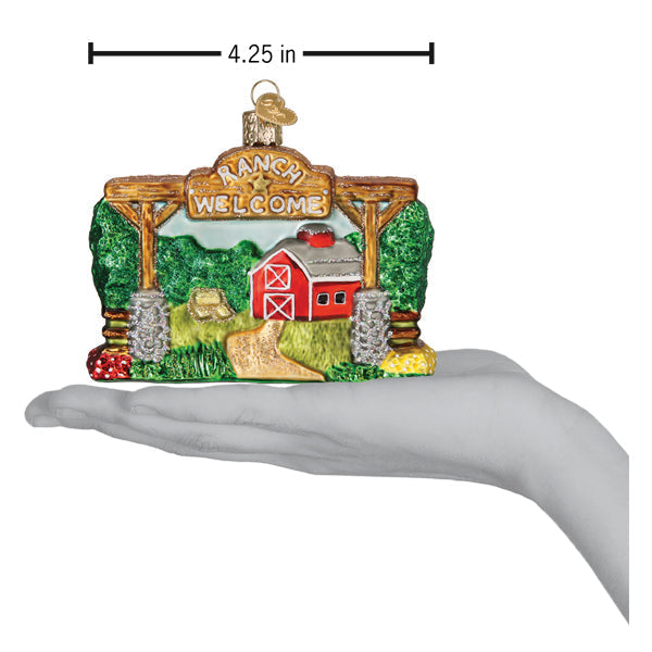 a hand holding a christmas ornament