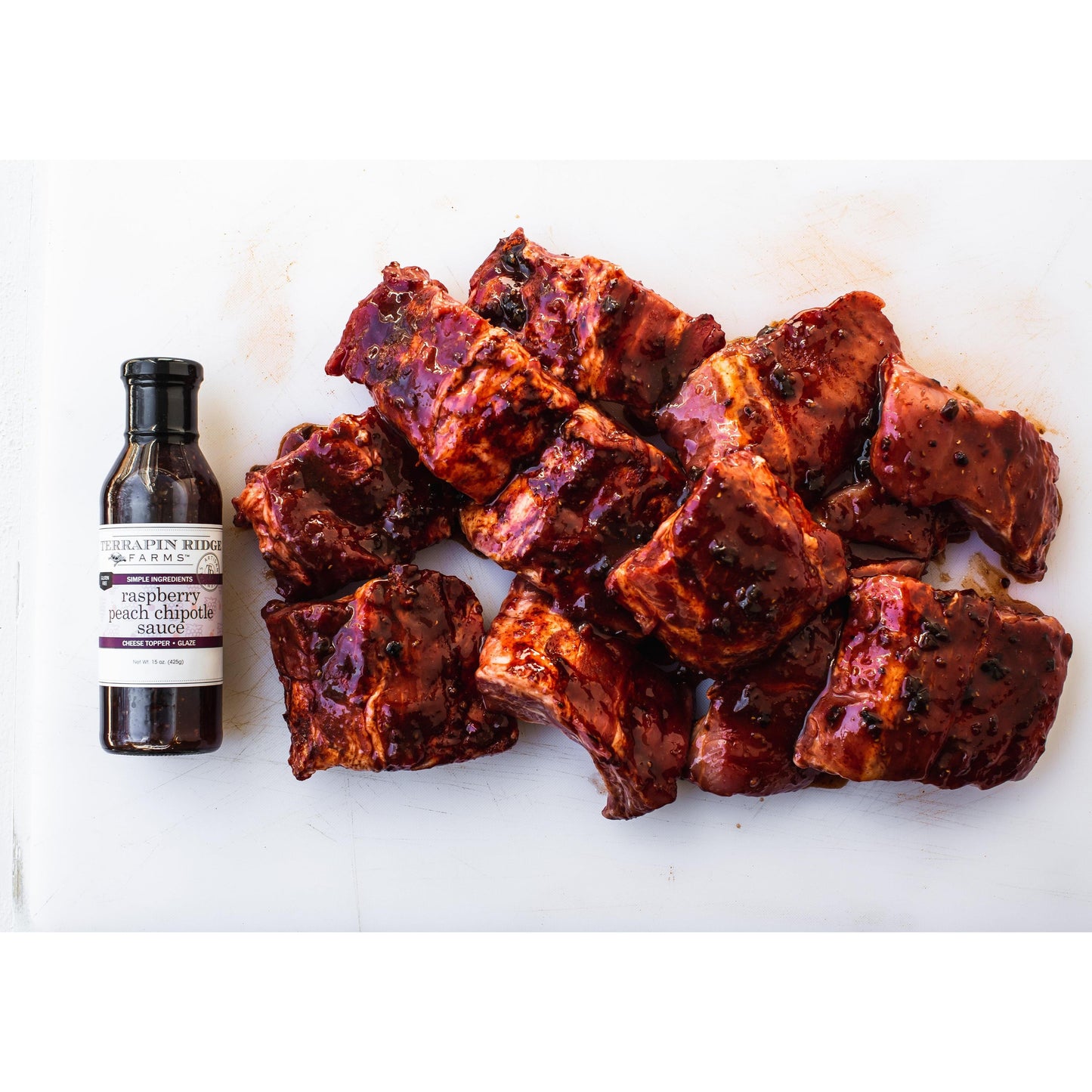 Raspberry Peach Chipotle Sauce