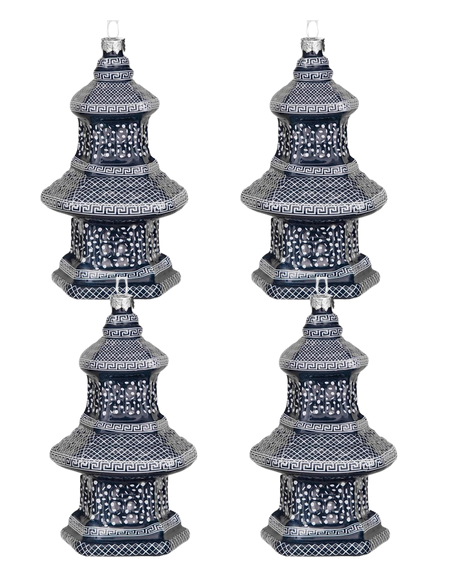 Navy Pagoda Gift Topper