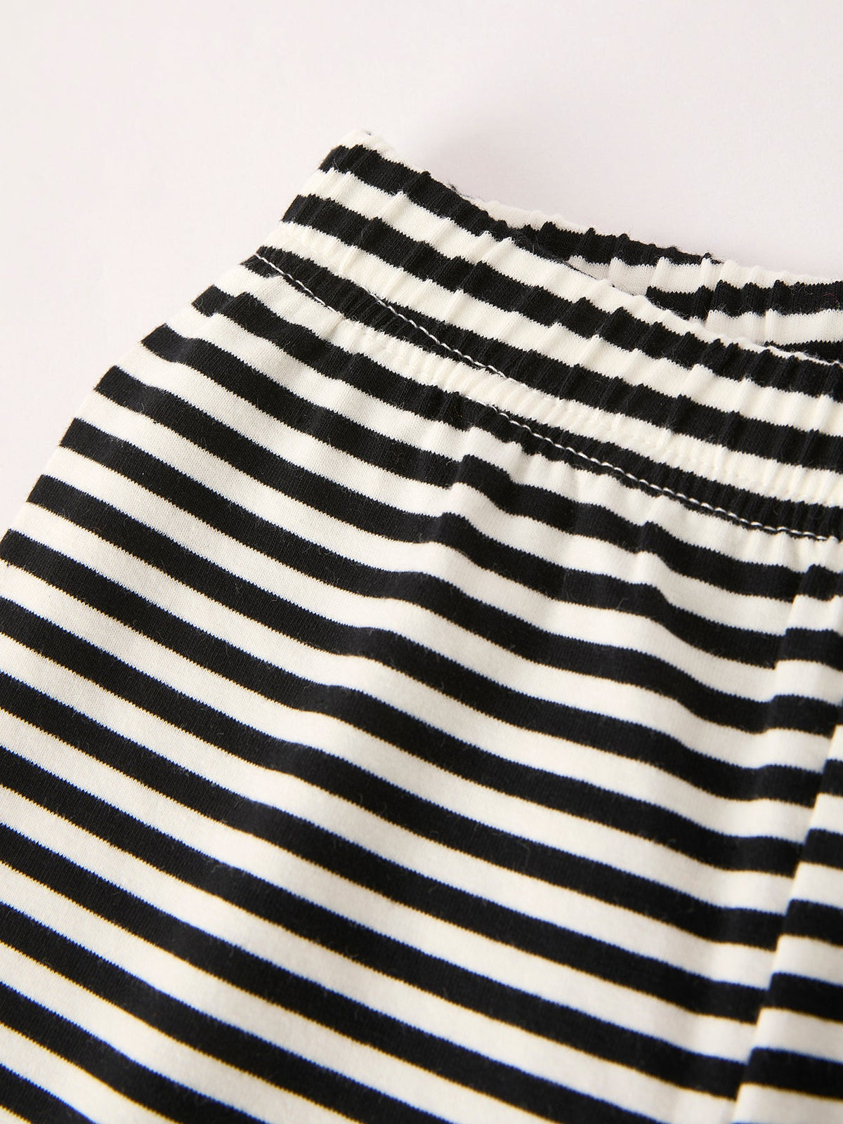 Halloween Striped Boy Set with Cat Smocking Embroidery – Perfect for Fall