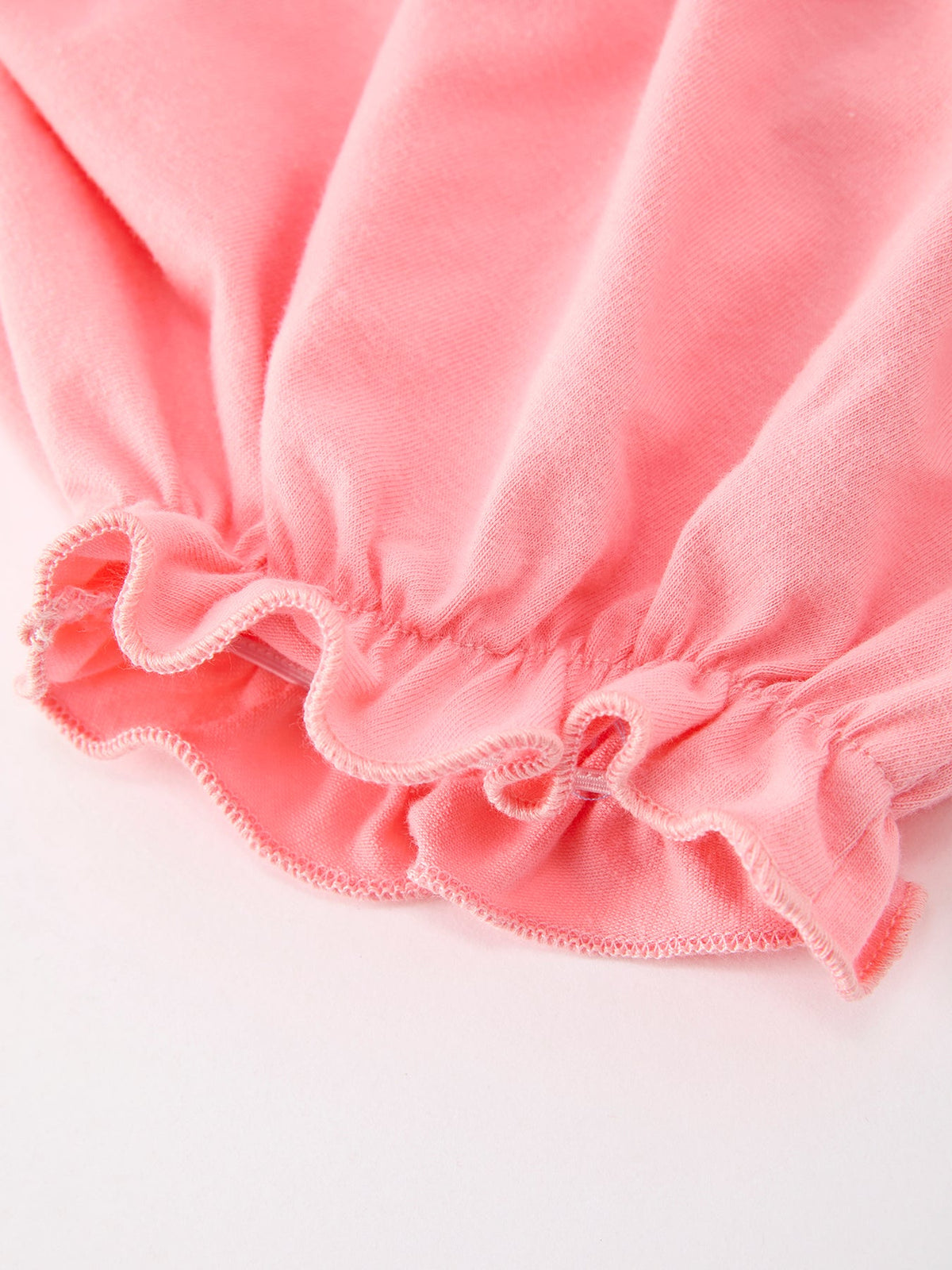 Pink Floral Petals Collar Girl Bloomer Set