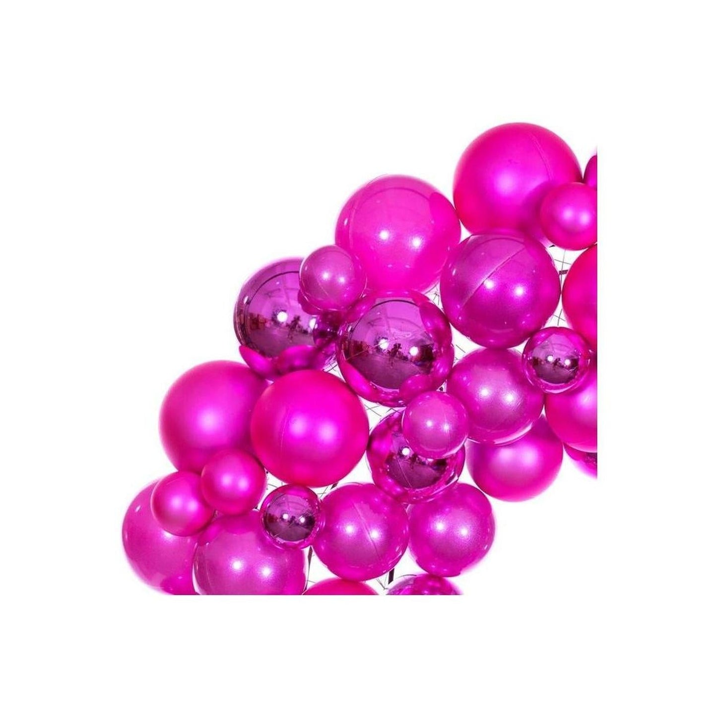 24" Hot Pink Ball Wreath