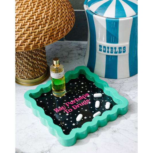 Perhaps to Drugs Lacquer Tray
