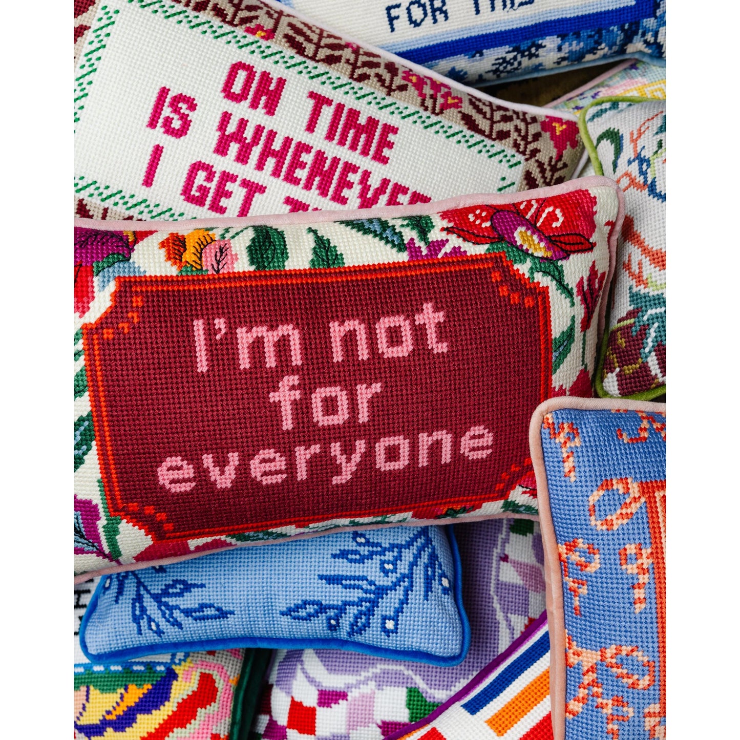 Not For Everyone Needlepoint Pillow