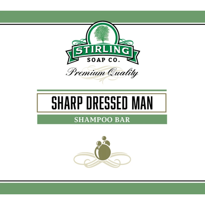 Stirling Soap Co. Sharp Dressed Man Shampoo Bar 3.8 Oz