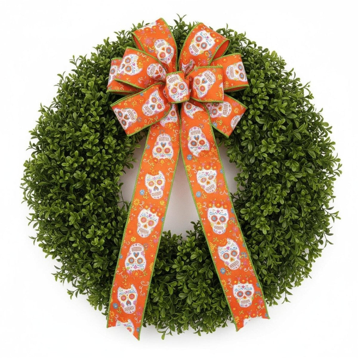 2.5" Day of the Dead Ribbon: Orange (10 Yards)