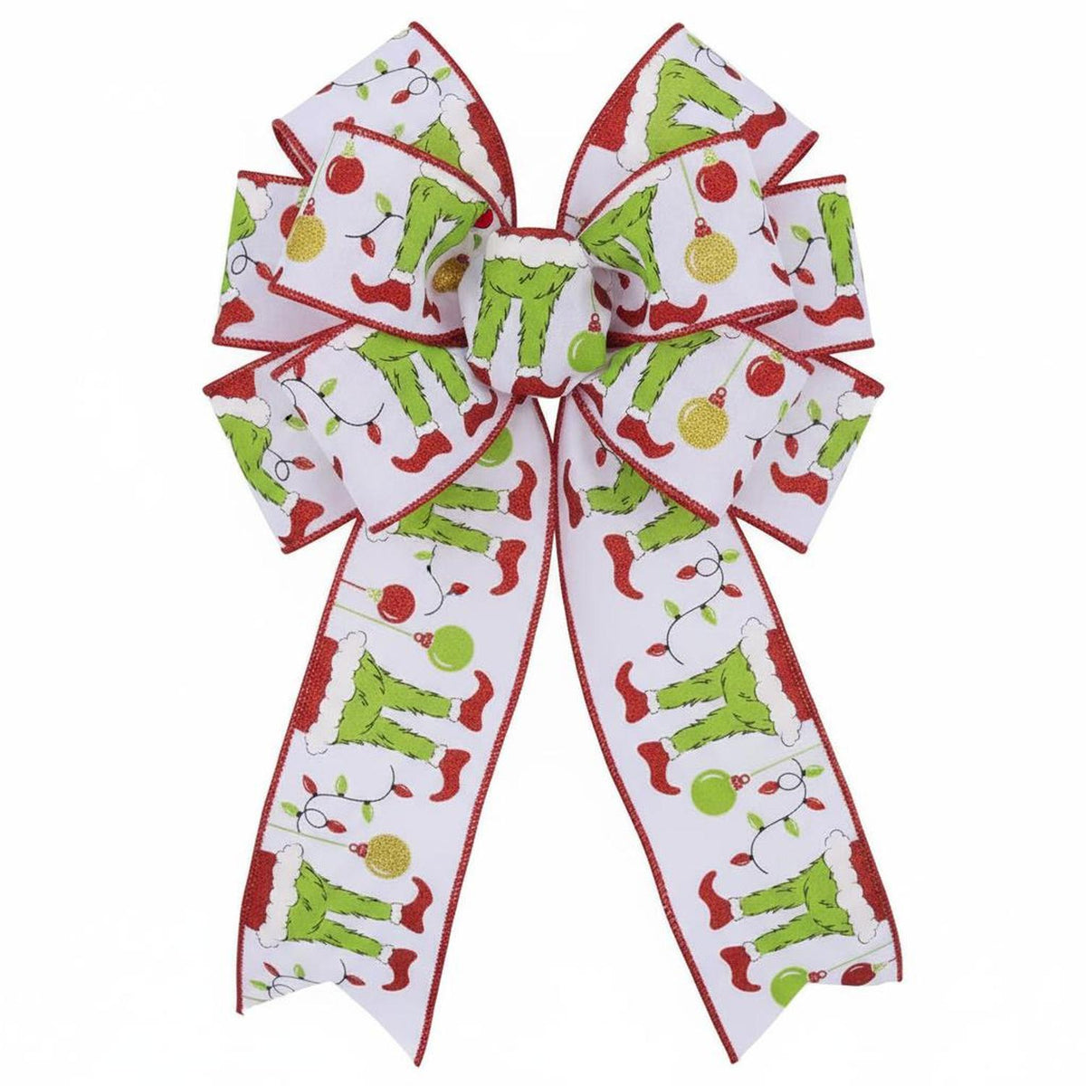 2.5" Furry Elf Legs Ribbon: White (10 Yards)