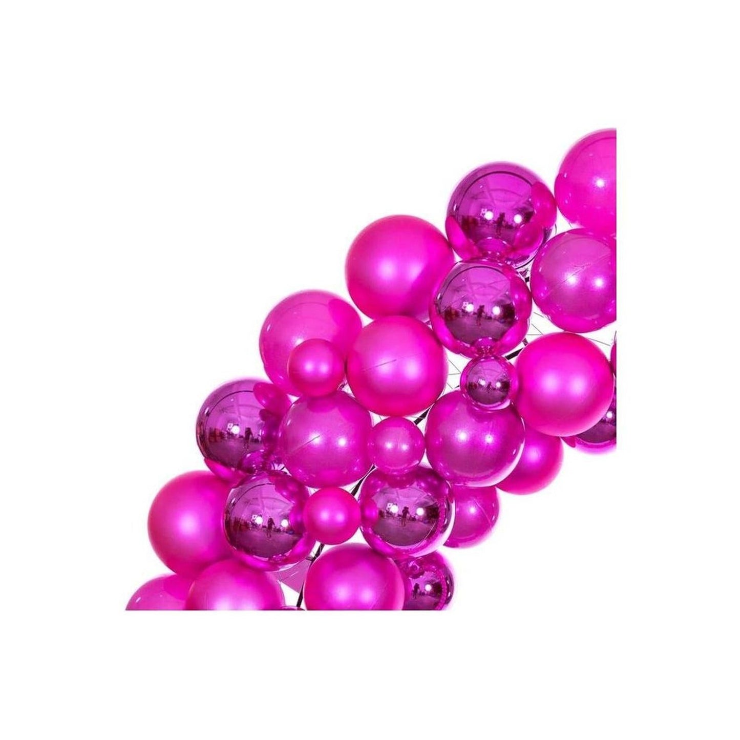 30" Hot Pink Ball Wreath
