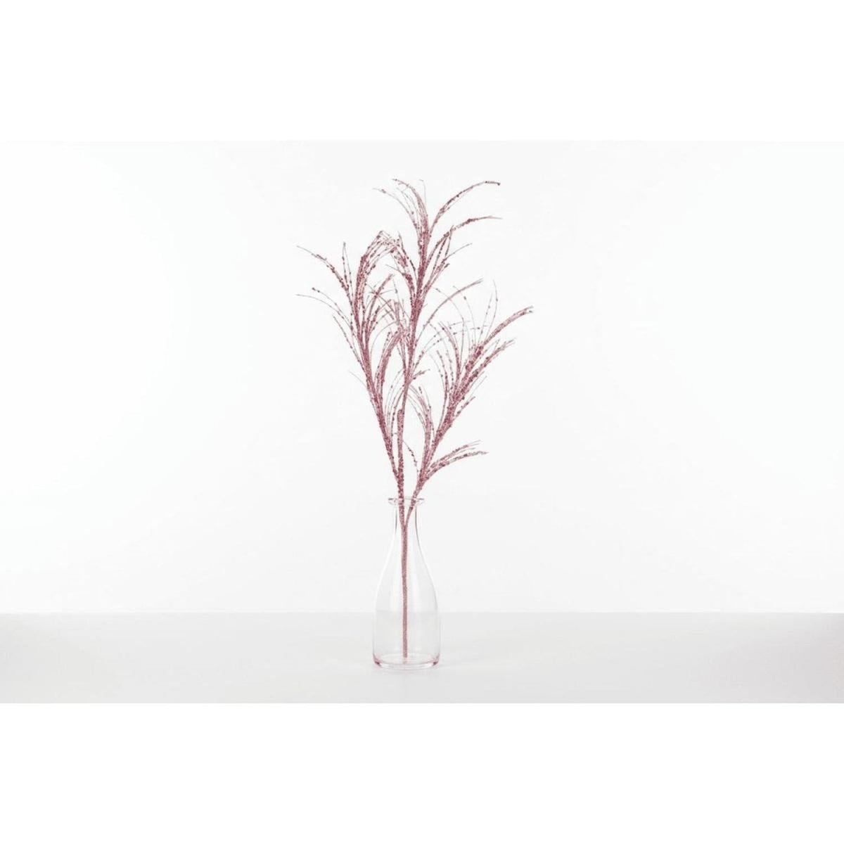 34" Glitter Sequin Pampas Grass Spray: Pink