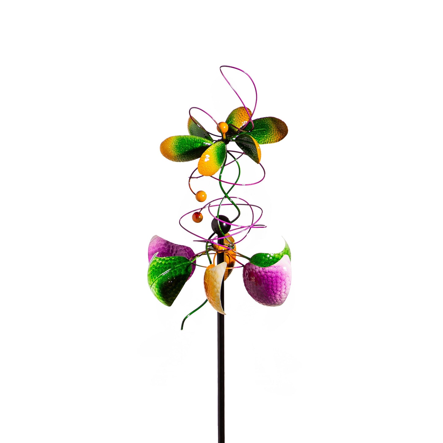 Metal Wind Spinner, Silly Spiral, 75"H