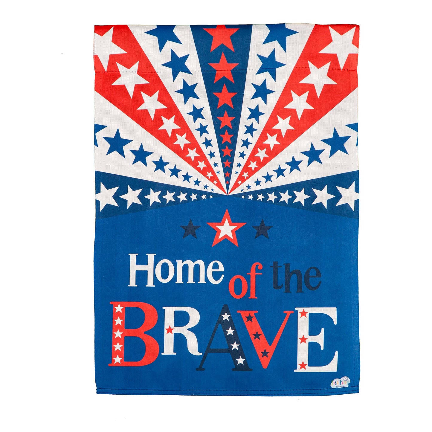 Home of the Brave Garden Suede Flag