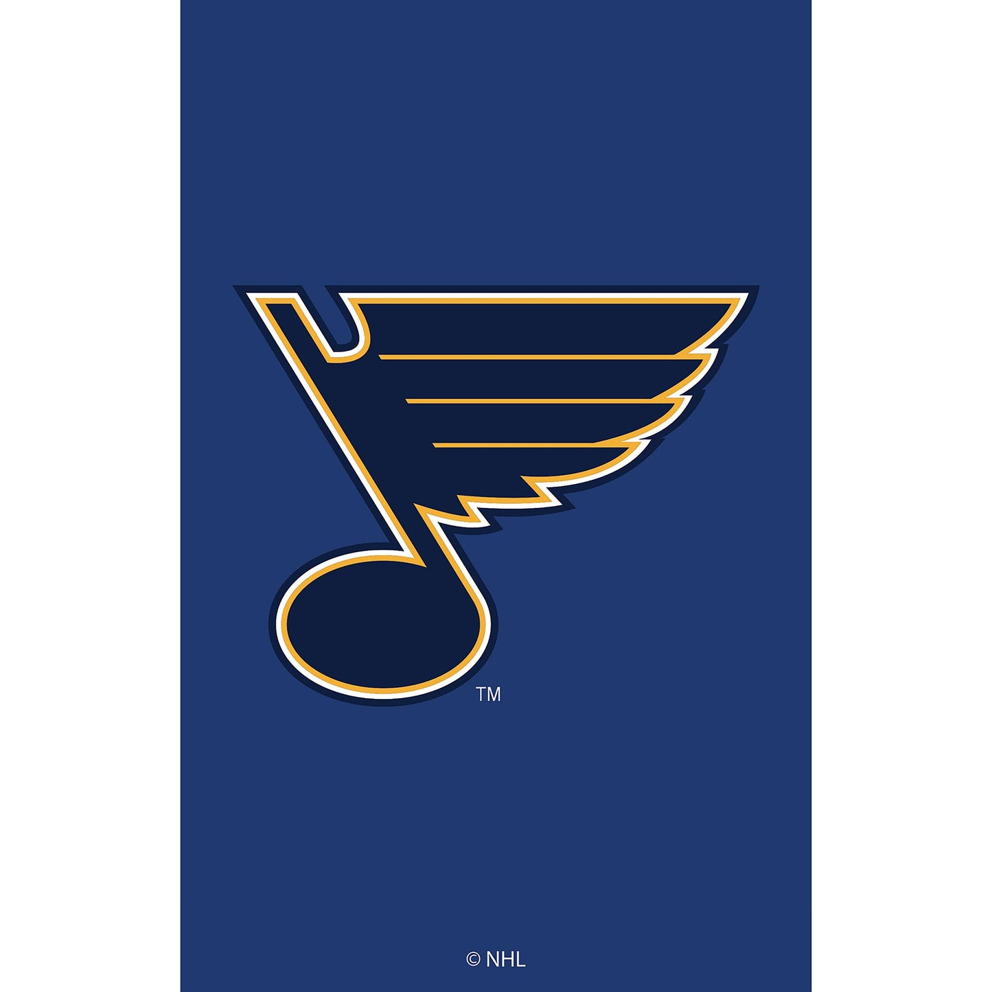 St Louis Blues Applique House Flag