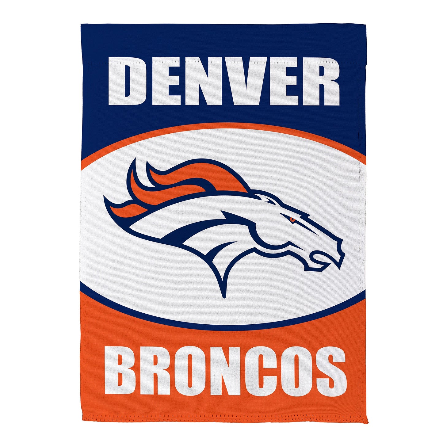 Denver Broncos Suede Garden Flag